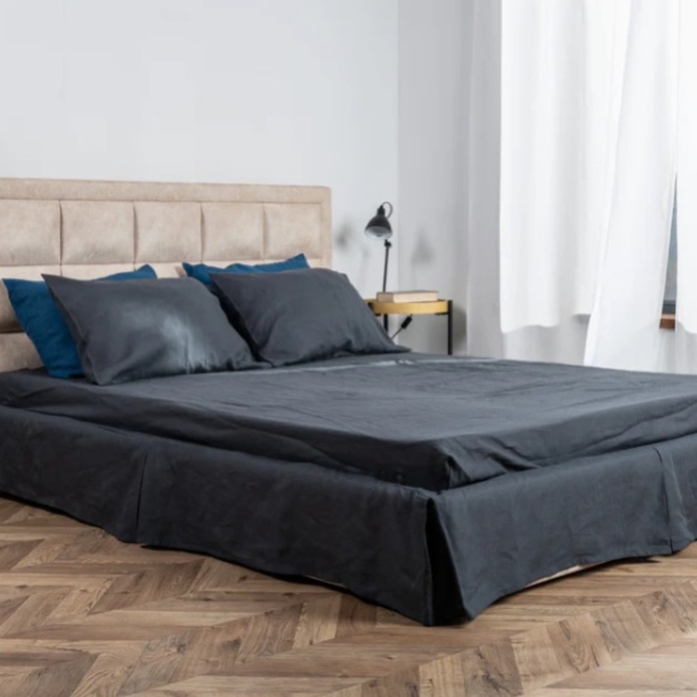 3H Linen Bedskirt